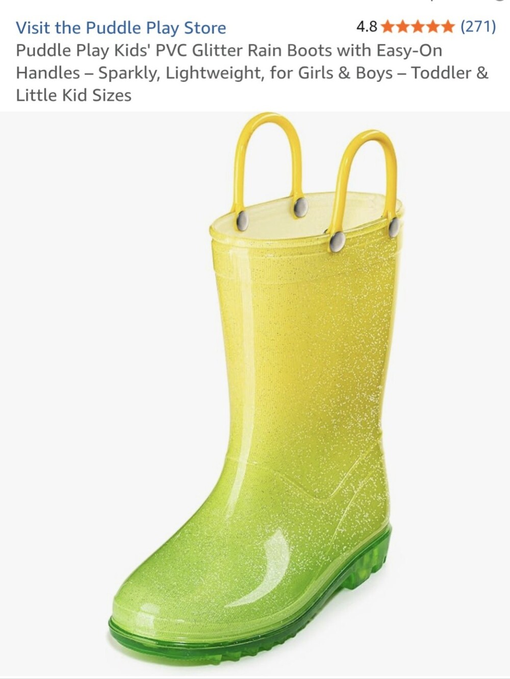 EUC Puddle Play Rainboots (C4)